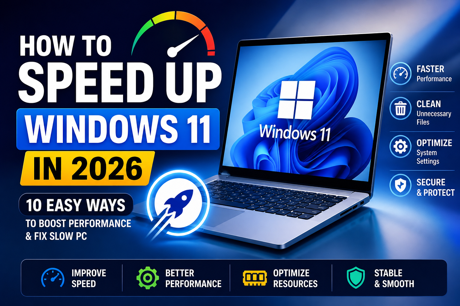 How to Speed Up Windows 11 in 2026 with Few Clicks
